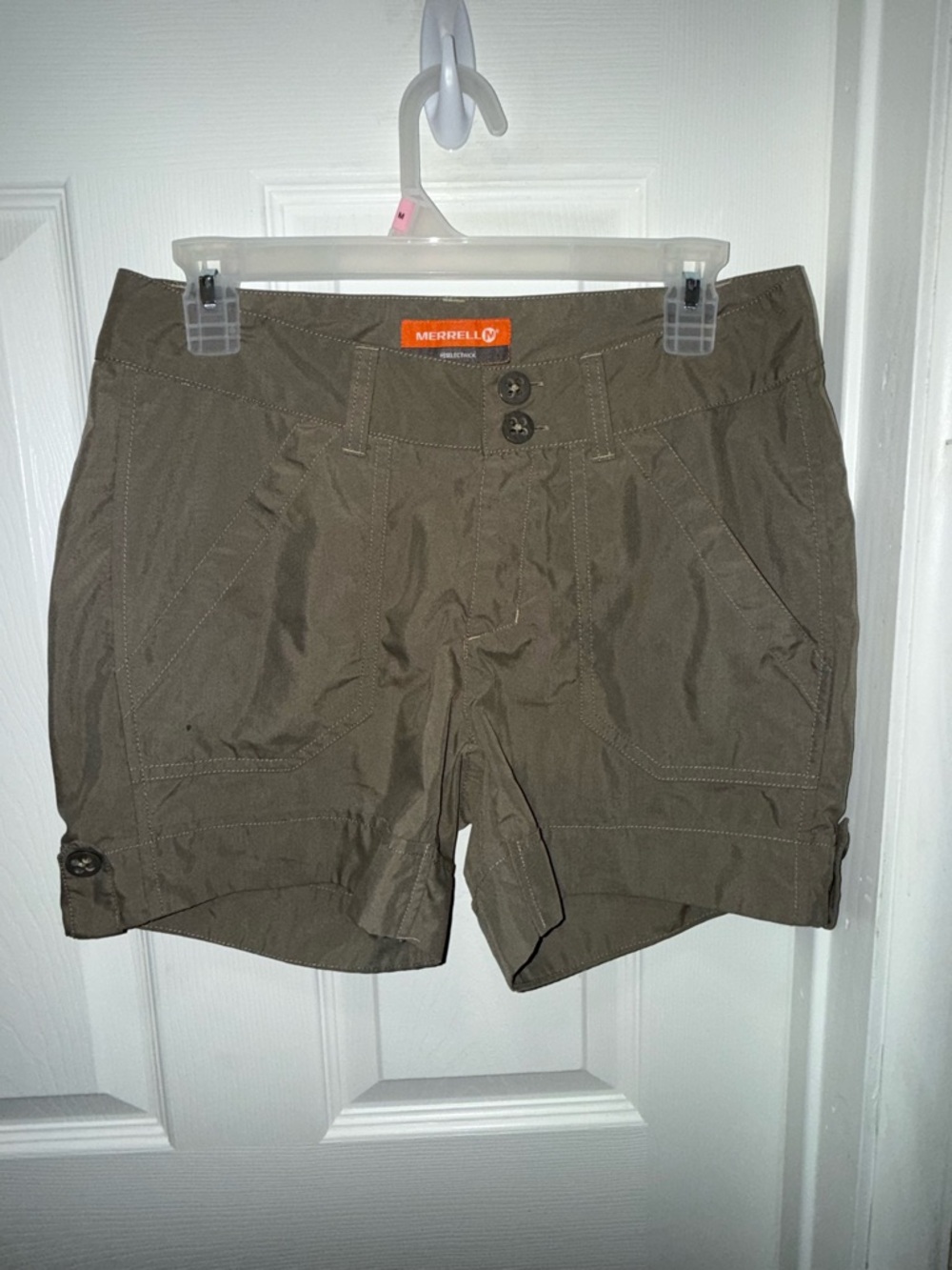 Merrell Women's Olive Green Outdoor Cargo Shorts